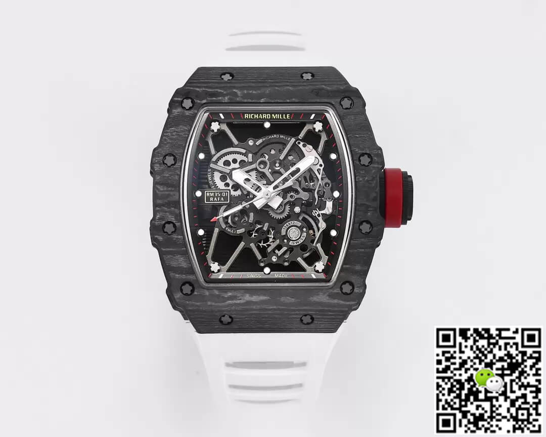 Richard Mille RM35-01 BBR Factory White Rubber Strap