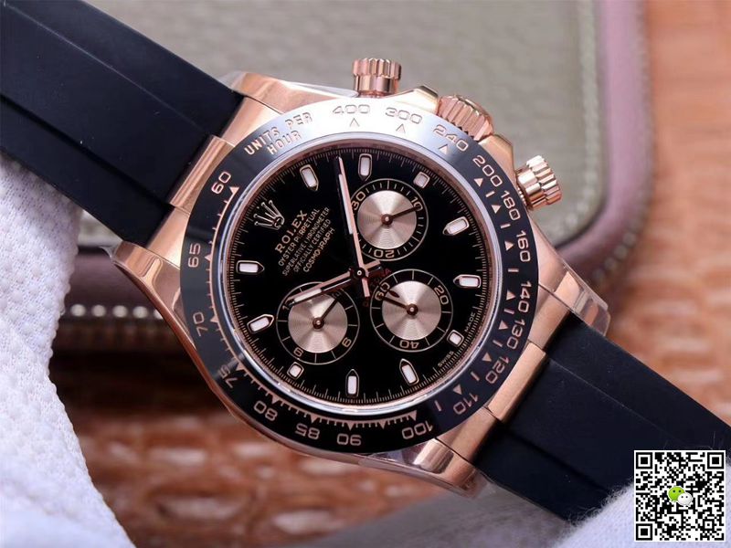Rolex Daytona M116515LN-0017 Noob Factory Black Dial 4130 Movement