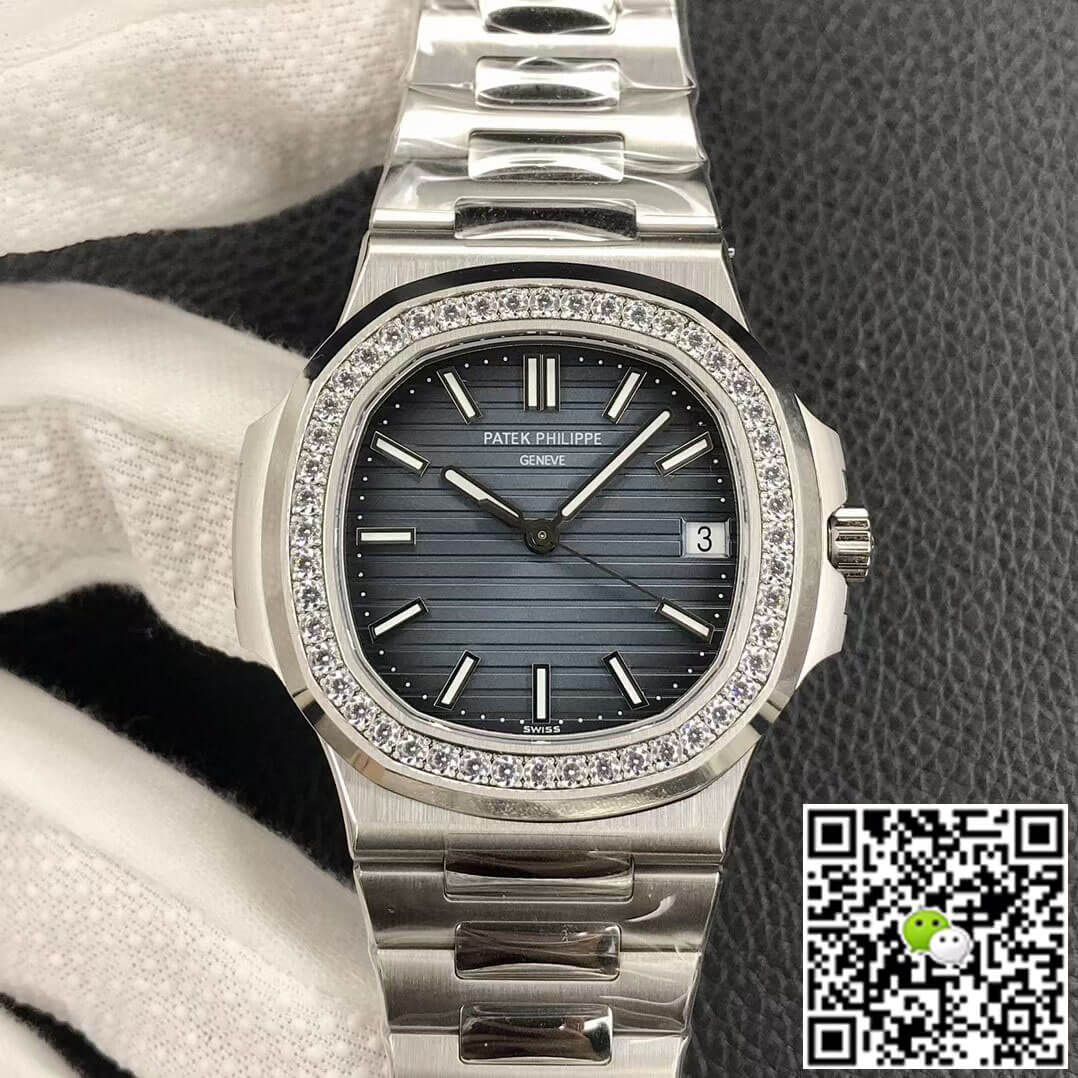 Patek Philippe Nautilus 5713/1G-010 3K Factory Diamond-set Bezel