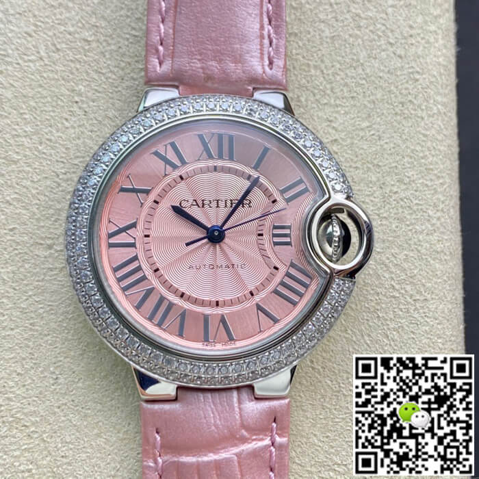 Ballon Bleu De Cartier 33MM V6 Factory Pink Dial