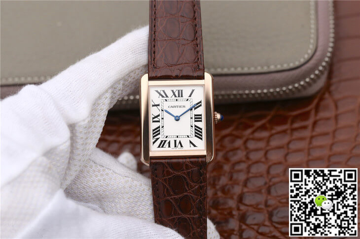 Cartier Tank W5200025 K11 Factory White Dial