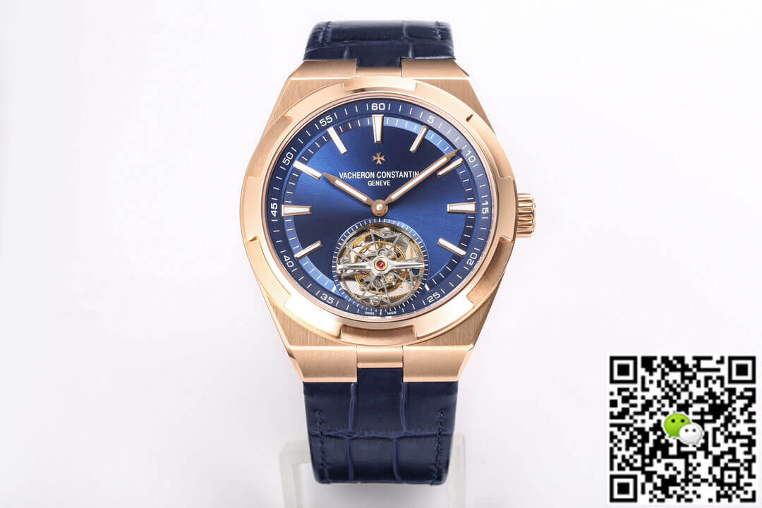 Vacheron Constantin Overseas Tourbillon 6000V/110R-B733 BBR Factory Blue Leather Strap