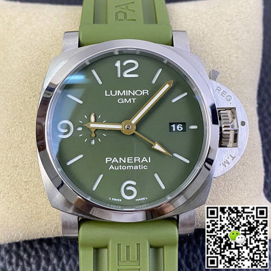 Panerai Luminor PAM01056 VS Factory Green Rubber Strap