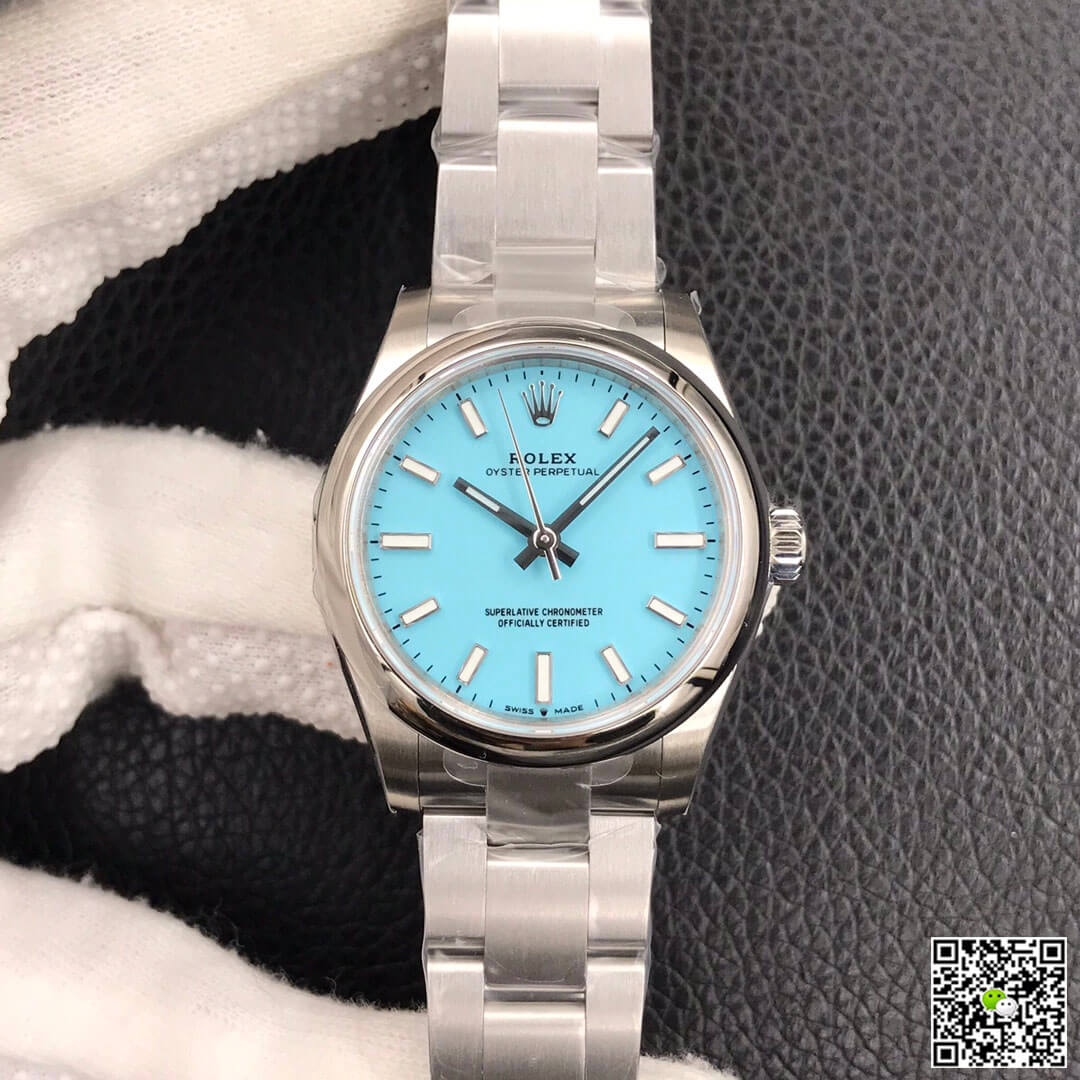 Rolex Oyster Perpetual M277200-0007 31MM EW Factory Turquoise Blue Dial