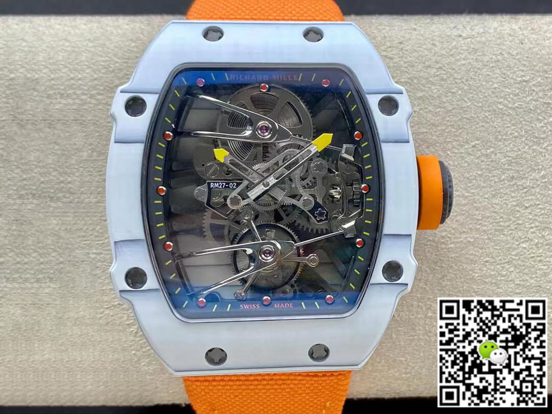 Richard Mille RM27-02 RM Factory Skeleton Tourbillon Orange Strap