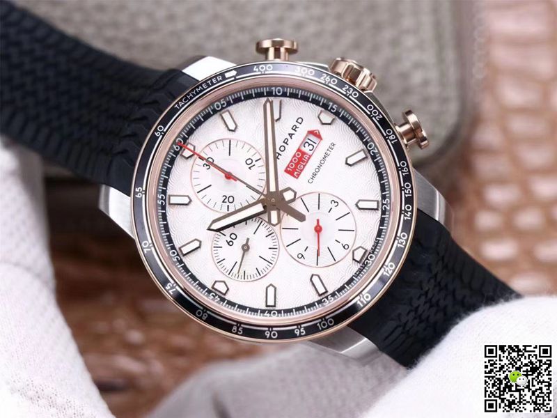 Chopard Classic Racing Mille Miglia GTS Chronograph 168571-6001 V7 Factory White Dial