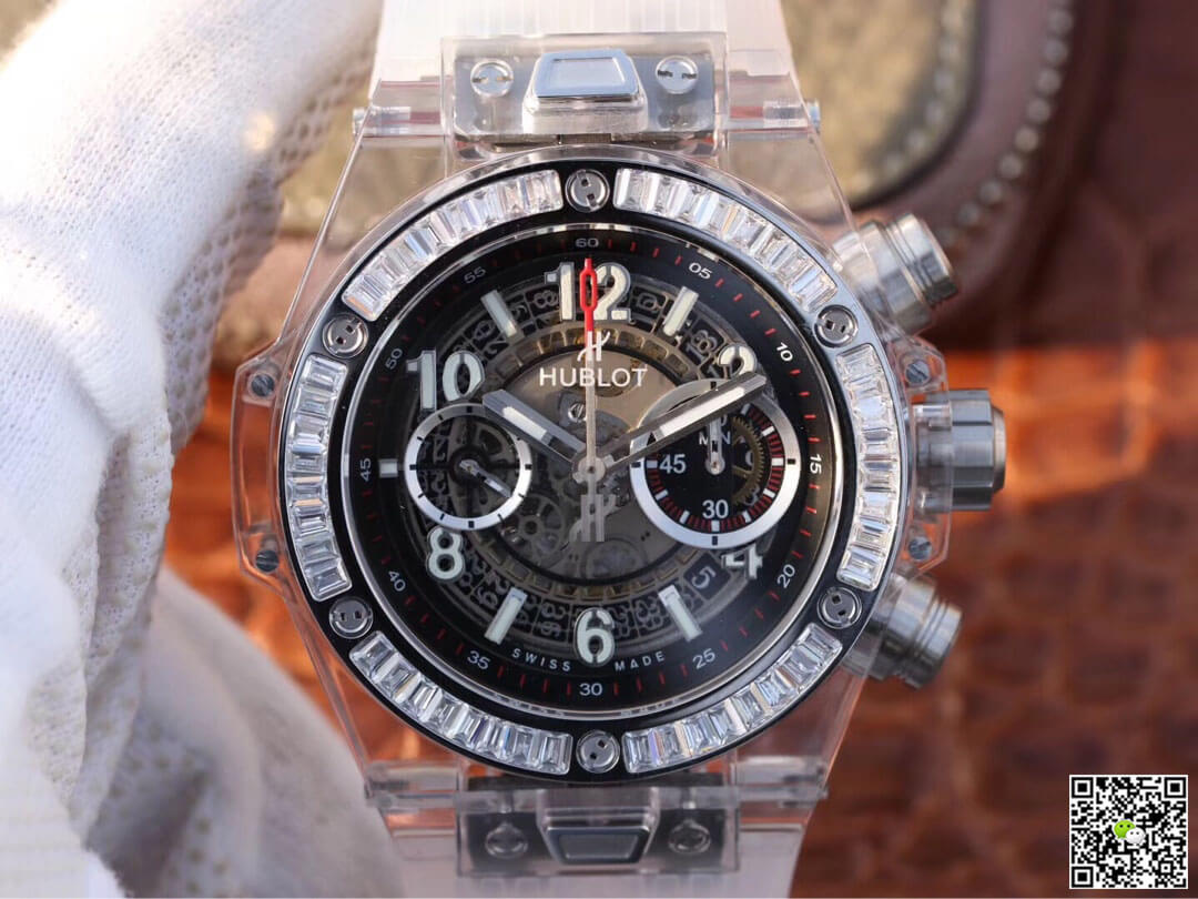 Hublot Big Bang 411.JX.4802.RT Diamond Bezel Hollow Dial