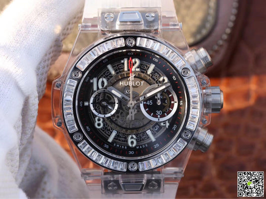 Hublot Big Bang 411.JX.4802.RT Diamond Bezel Hollow Dial