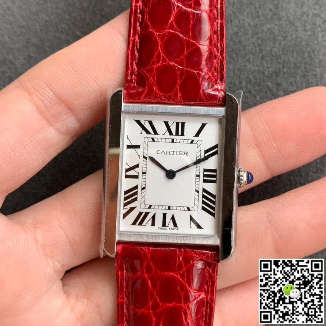 Cartier Tank W5200005 K11 Factory White Dial