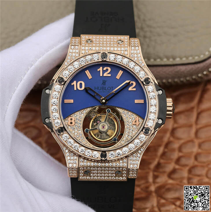 Hublot Big Bang Tourbillon Rose Gold Diamond Dial