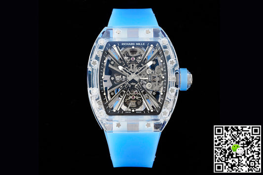 Richard Mille RM12-01 RM Factory Tourbillon Transparent Version Blue Strap