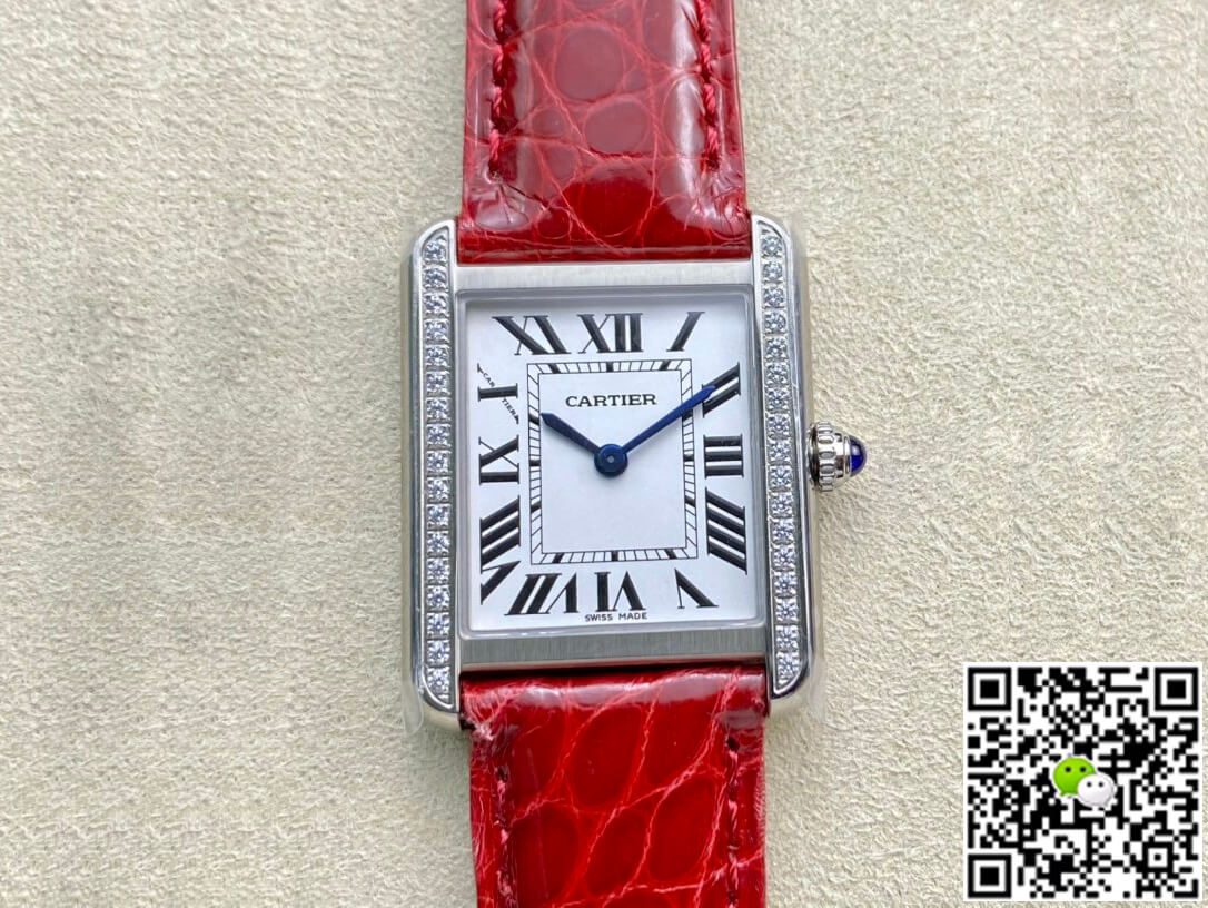Cartier Tank 27MM K11 Factory V2 Red Strap