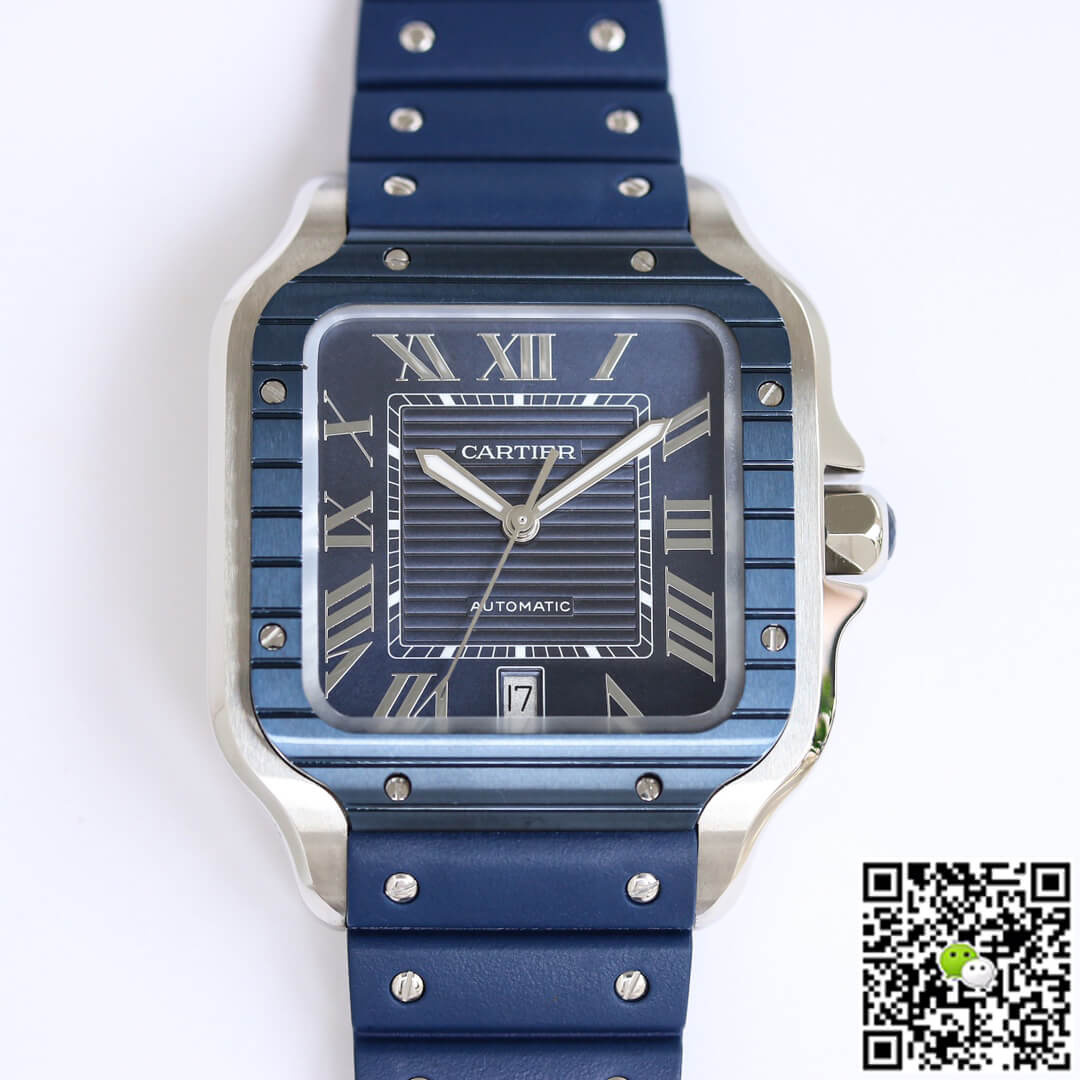 Santos De Cartier GF Factory Blue Bezel