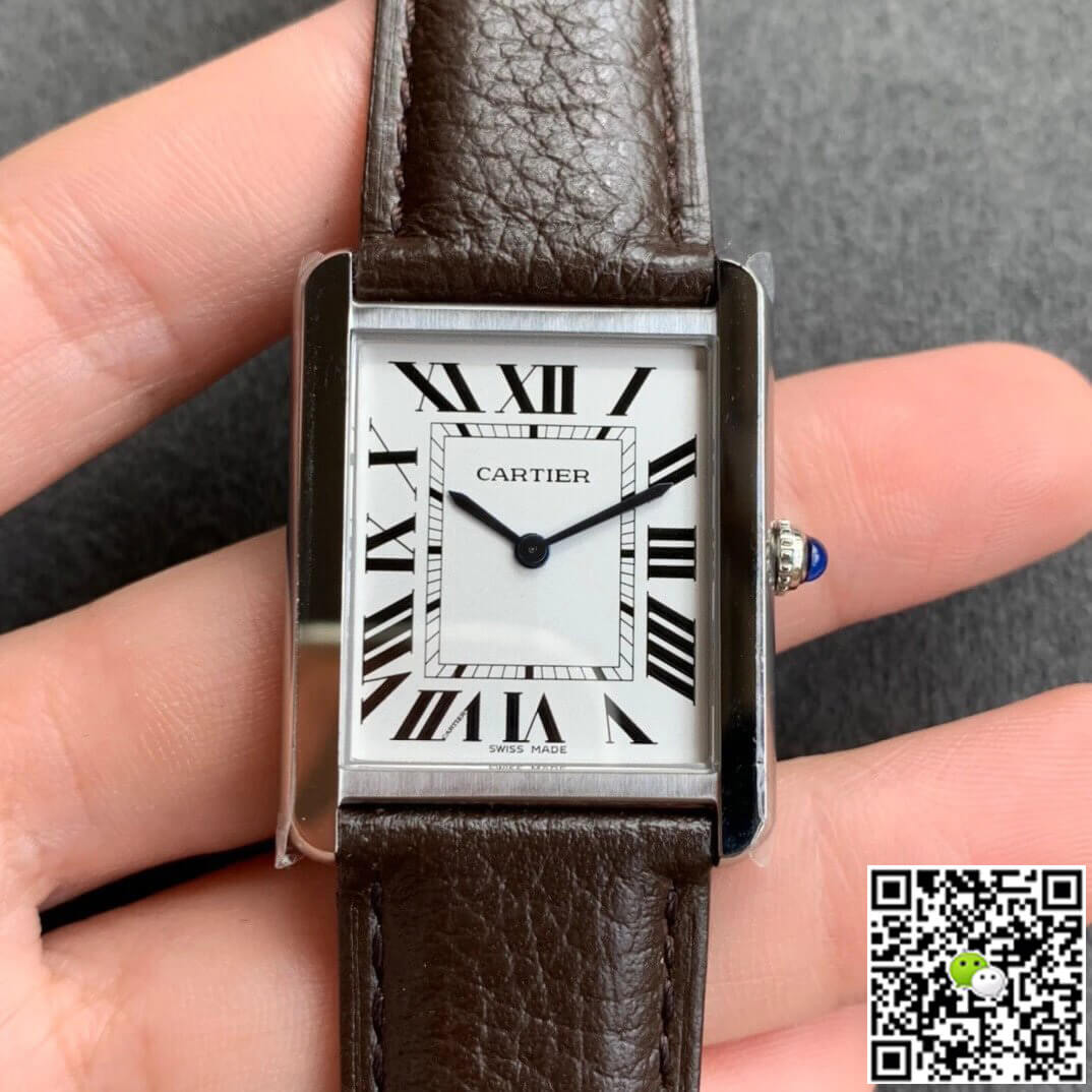 Cartier Tank WSTA0030 K11 Factory White Dial