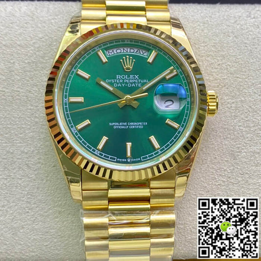 Rolex Day Date 118238 EW Factory Green Dial