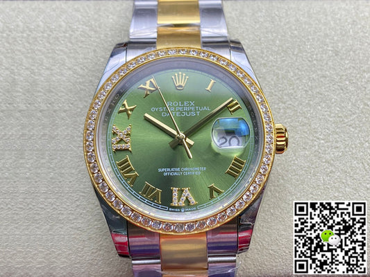 Rolex Datejust M126283RBR-0012 EW Factory Diamond-set Bezel