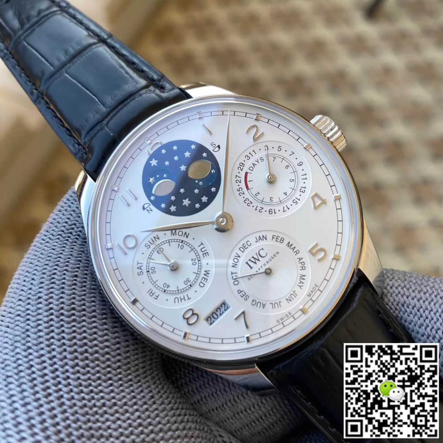 IWC Portuguese Perpetual Calendar IW503406 APS Factory White Dial