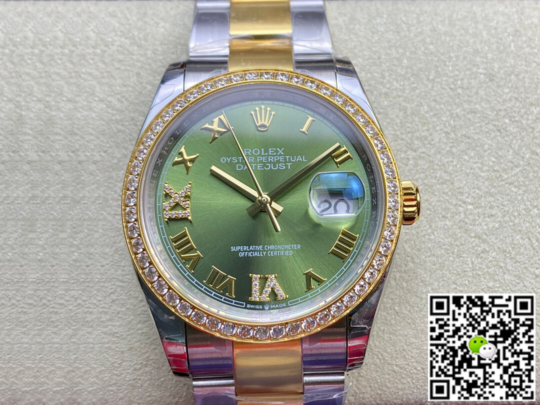 Rolex Datejust M126283RBR-0012 EW Factory Diamond-set Bezel