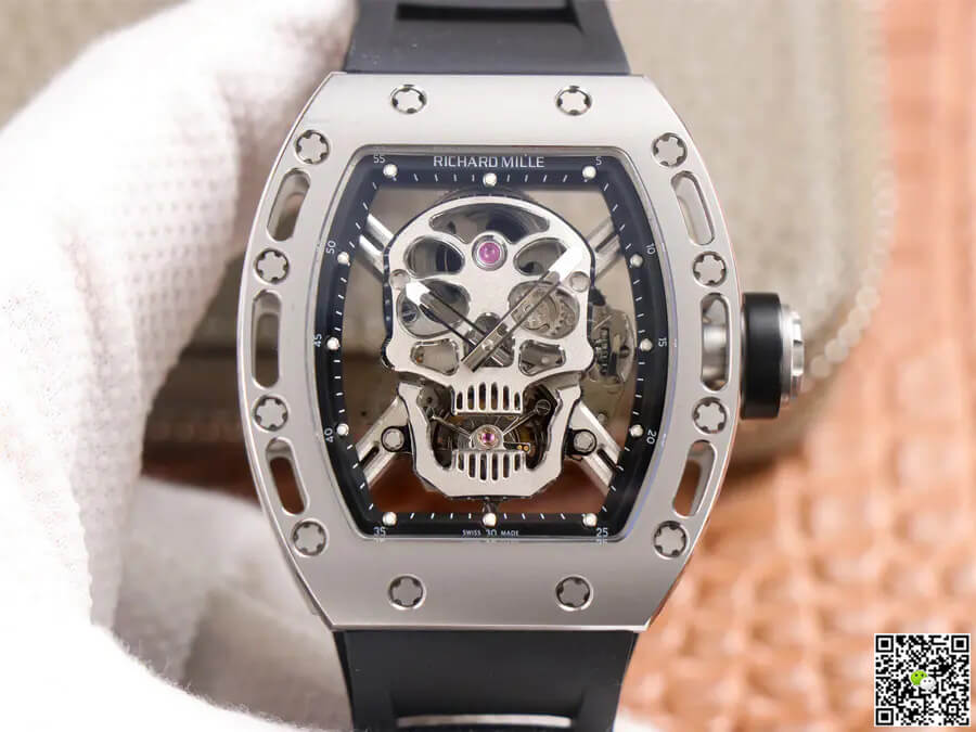 Richard Mille RM52-01 Tourbillon JB Factory Titanium Alloy Skull Dial