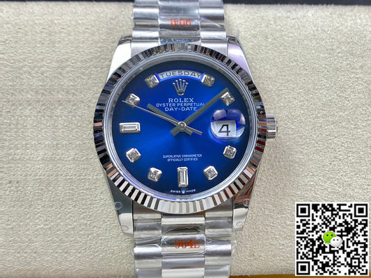 Rolex Day Date M128239-0023 36MM GM Factory Blue Dial