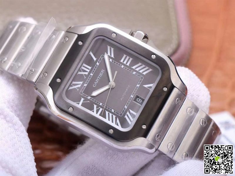 Cartier Santos de Large WSSA0037 V6 Factory Gray Dial