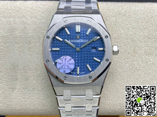 Audemars Piguet Royal Oak Quartz 67650ST.OO.1261ST.01 JF Factory Blue Dial