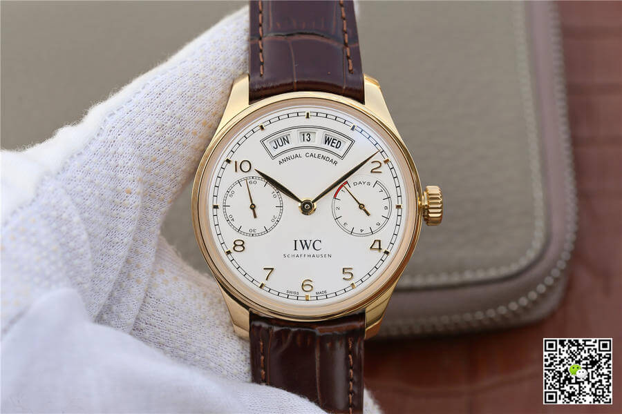 IWC Portugieser IW503502 YL Factory Gold Shell White Dial
