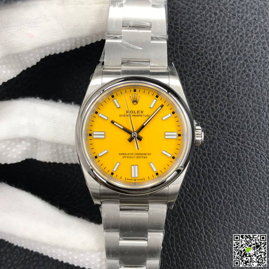 Rolex Oyster Perpetual M126000-0004 36MM EW Factory Yellow Dial