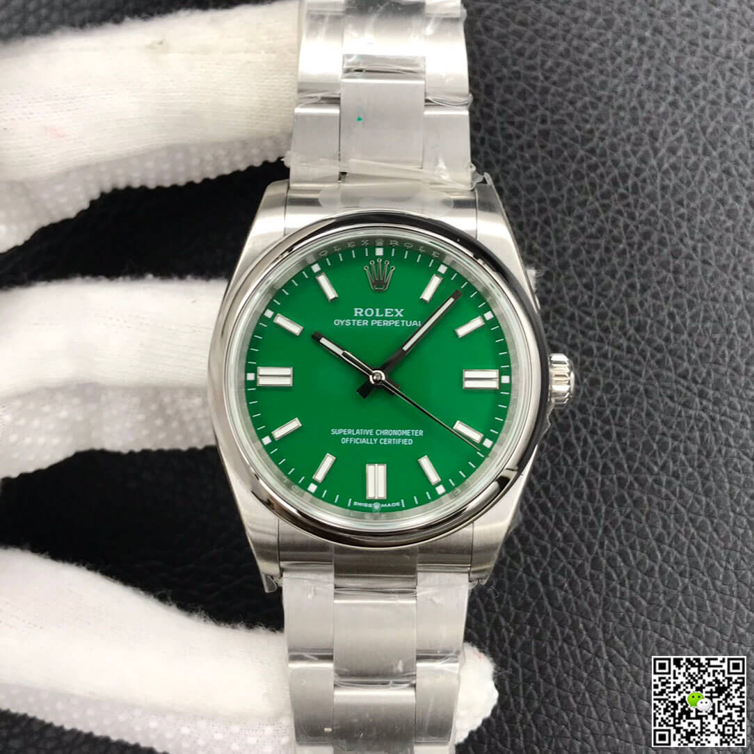 Rolex Oyster Perpetual M126000-0005 36MM EW Factory Green Dial