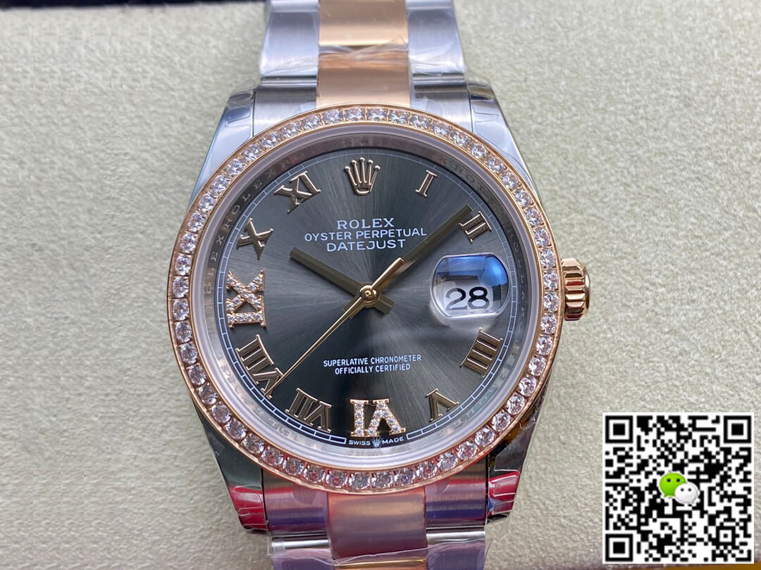 Rolex Datejust M126281RBR-0012 EW Factory Diamond-set Bezel