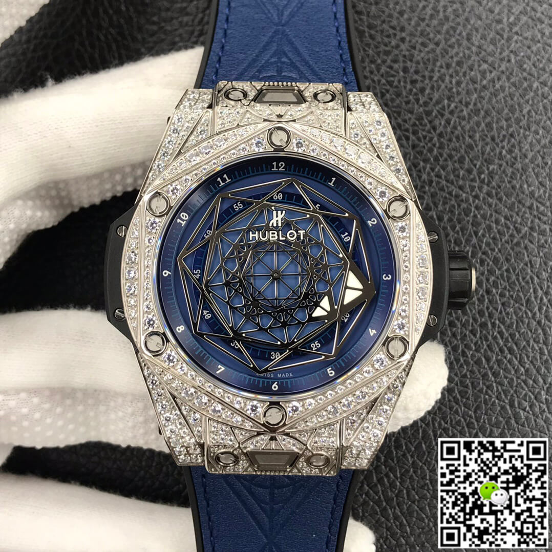 Hublot Big Bang WWF Factory Titanium Full Diamond Case