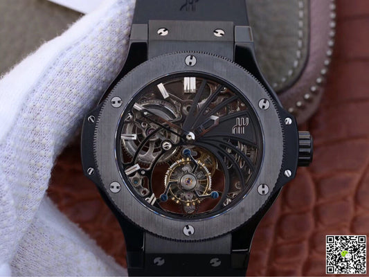 Hublot Big Bang Hollow Tourbillon Ceramic Skeleton Dial