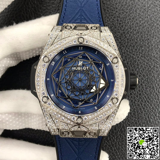 Hublot Big Bang WWF Factory Titanium Full Diamond Case