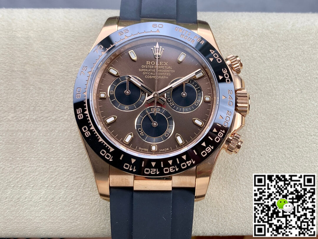 Rolex Cosmograph Daytona M116515LN-0041 Clean Factory Rubber Strap