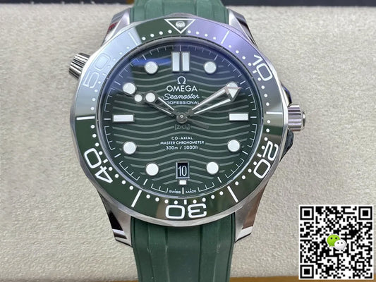 Omega Seamaster Diver 300M 210.32.42.20.10.001 VS Factory Green Dial