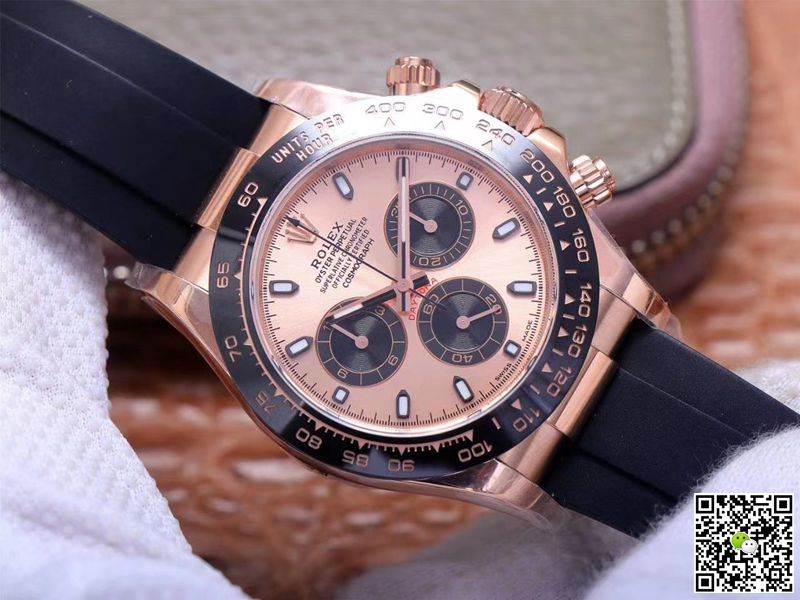 Rolex Daytona M116515LN-0021 Noob Factory Pink Dial 4130 Movement