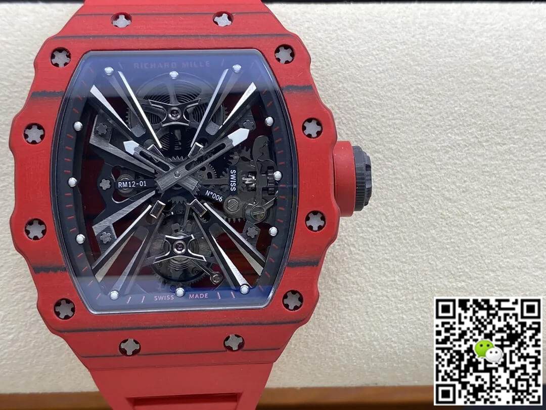 Richard Mille RM12-01 Tourbillon RM Factory Red Rubber Strap