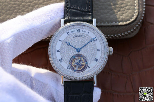 Breguet Classique Ultra-Thin Tourbillon Stainless Steel Diamond Dial