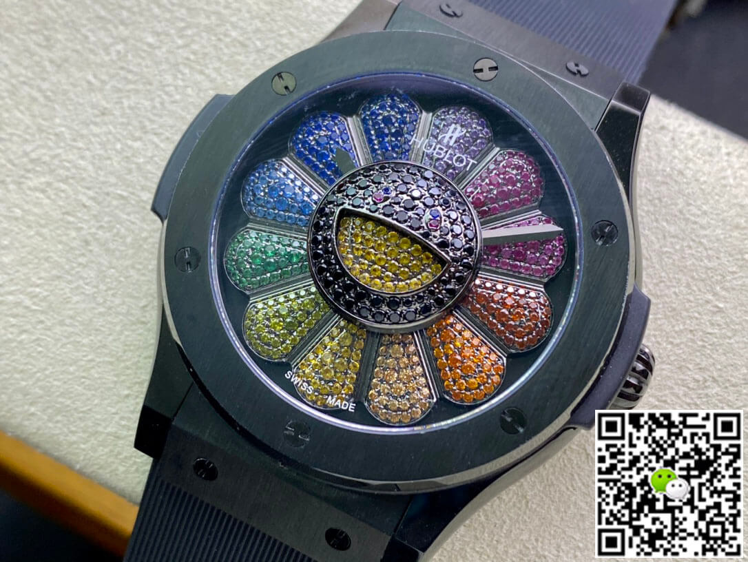 Hublot Classic Fusion Takashi Murakami 507.CX.9000.RX.TAK21 Sunflower Ceramic Bezel