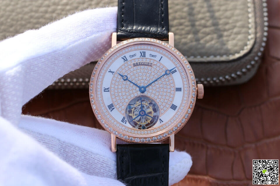 Breguet Classique Ultra-Thin Tourbillon Rose Gold Diamond Dial