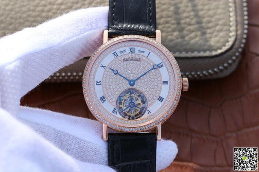 Breguet Classique Ultra-Thin Tourbillon Rose Gold Diamond Dial