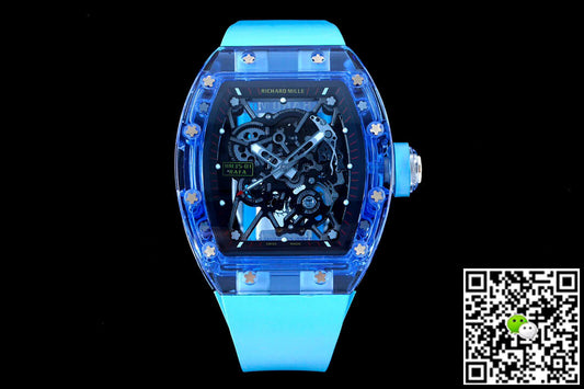 Richard Mille RM35-01 RM Factory Blue Rubber Strap