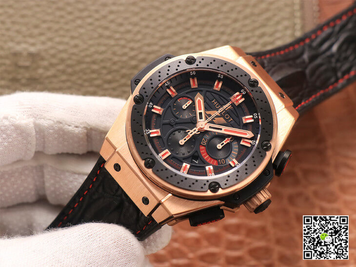 Hublot King Power Ferrari F1 V6 Factory Black Dial Rose Gold