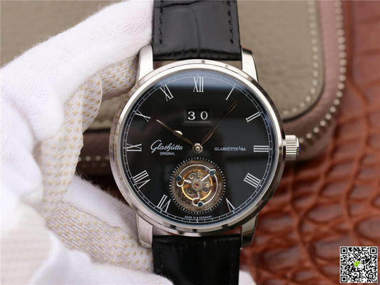Glashutte Original Senator Excellence Tourbillon 1-94-03-04-04-04 R8 Factory V3 Black Dial