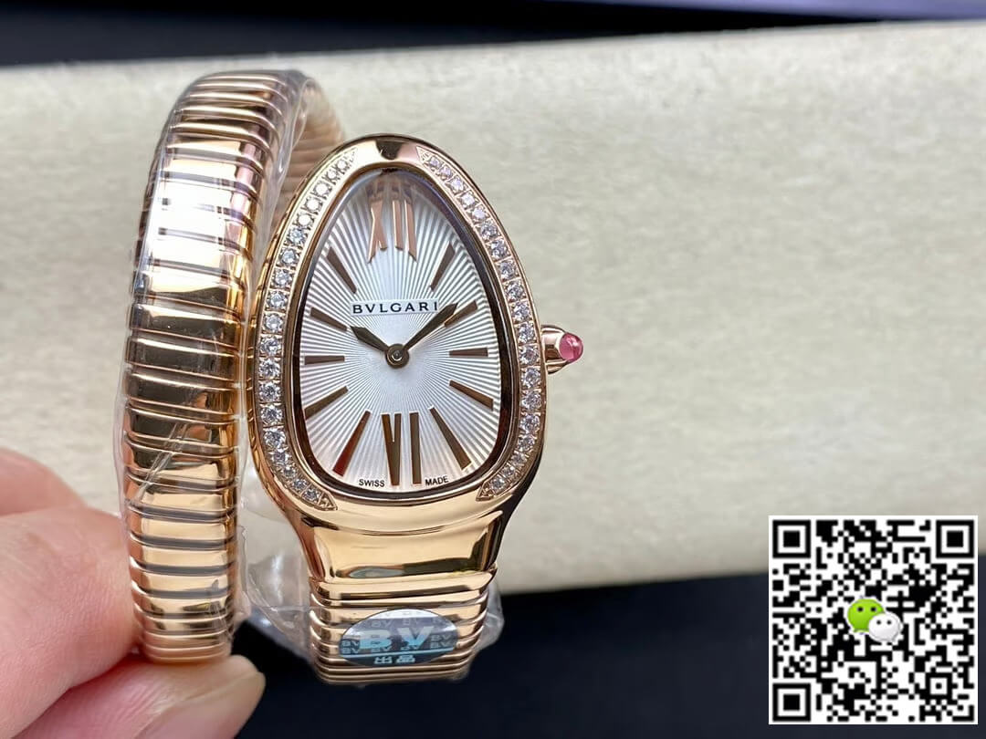 Bvlgari Serpenti 103003 BV Factory Silvery White Dial