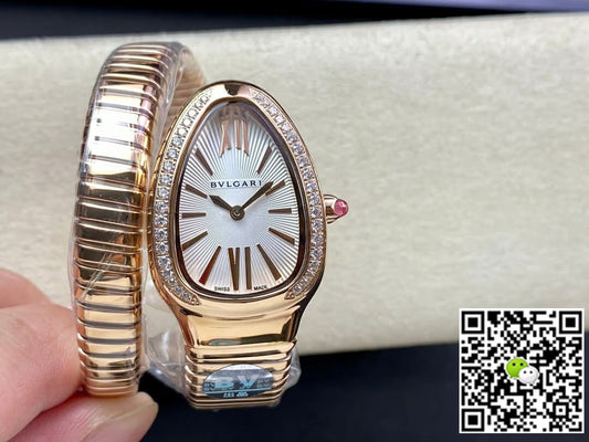 Bvlgari Serpenti 103003 BV Factory Silvery White Dial