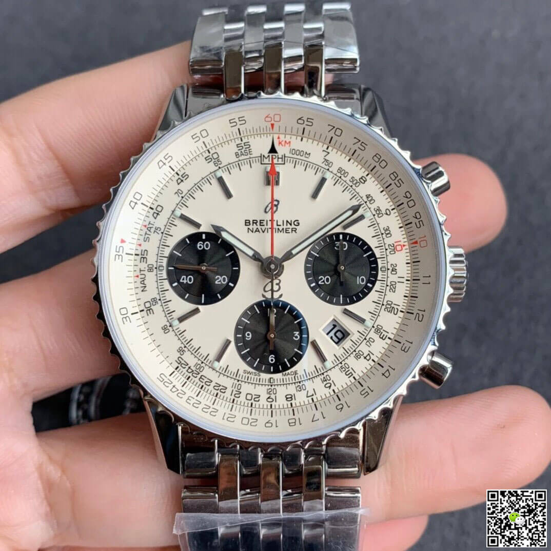 Breitling Navitimer 1 B01 AB0121211G1A1 GF Factory Silver Dial