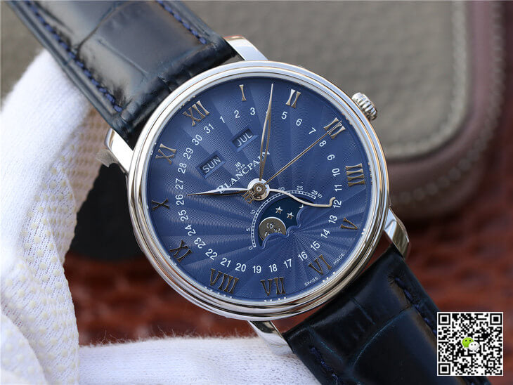 Blancpain Villeret 6654-1529-55B OM Factory V2 Blue Dial