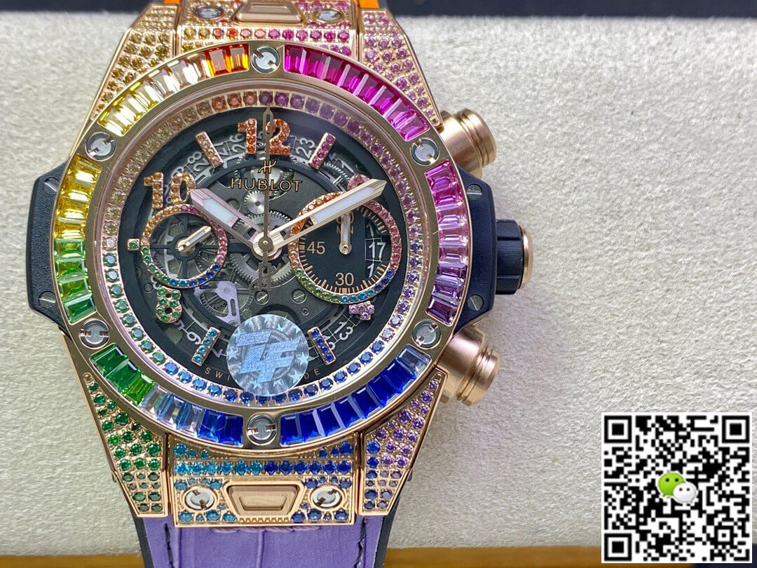 Hublot BIG BANG Unico 411.OX.9910.LR.0999 ZF Factory Rose Gold Skeleton Dial