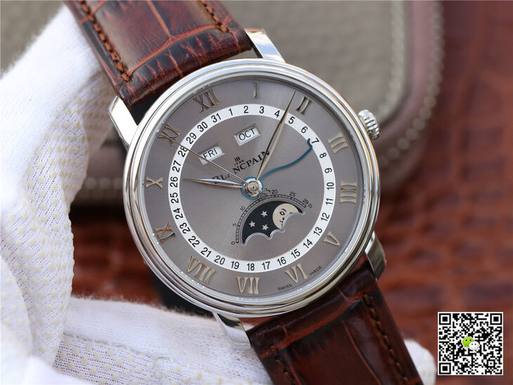 Blancpain Villeret 6654-1113-55B OM Factory V2 Grey Dial